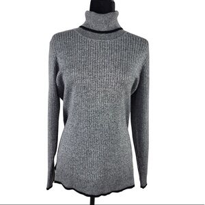 Calvin Klein Woman’s Turtleneck sweater gray black size L